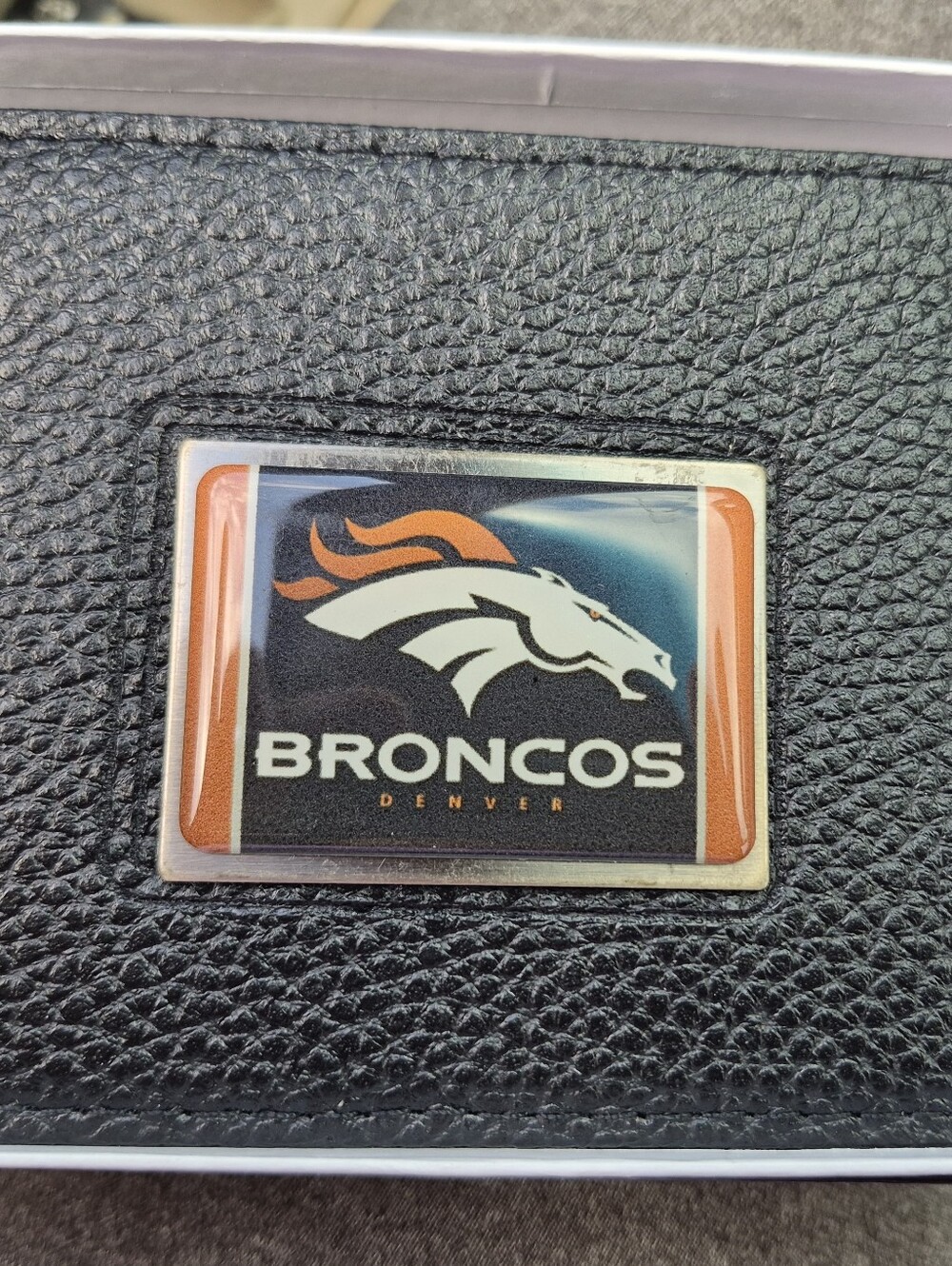 BNIB Denver Broncos Logo Patch Wallet Accent